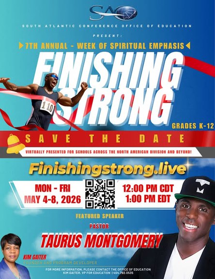 Finishing Strong 2026 promotional poster